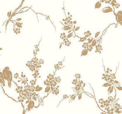 Imperial Blossoms Branch Wallpaper