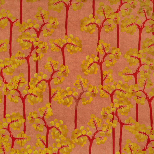 Sugar Magnolias Outdoor Fabric by Jennifer Shorto in Apache Rose