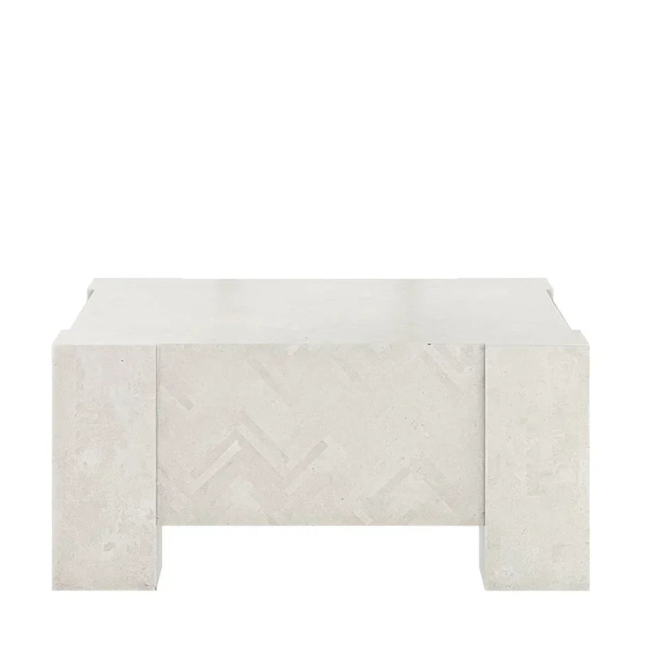 Sandira Cocktail Table Square 92 by JANUS et Cie in Scallop