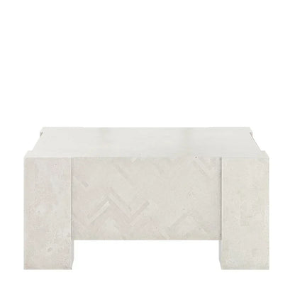 Sandira Cocktail Table Square 92 by JANUS et Cie in Scallop