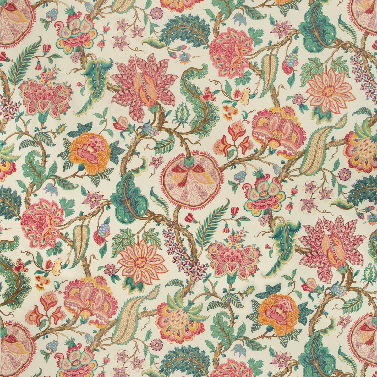 Saranda Print Fabric by Brunschwig & Fils in Jewel