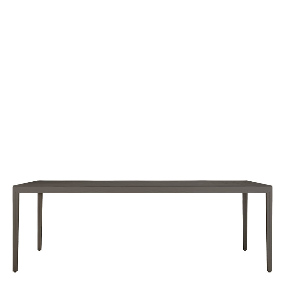 Savannah Dining Table Rectangle 225 by JANUS et Cie in Pewter