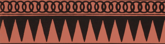 Sawtooth and Guilloche Border by Adelphi Paper Hangings in Original