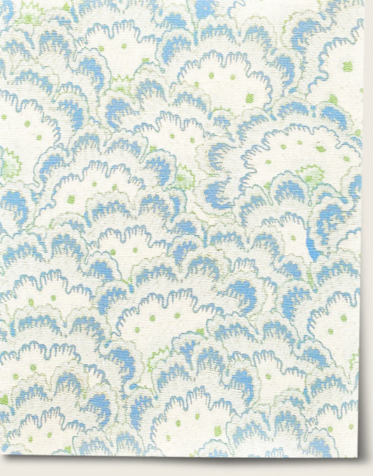 Scallops Wallpaper by Aux Abris in CornFlower Blue