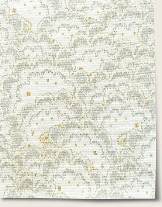 Scallops Wallpaper by Aux Abris in Field Mouse Grey