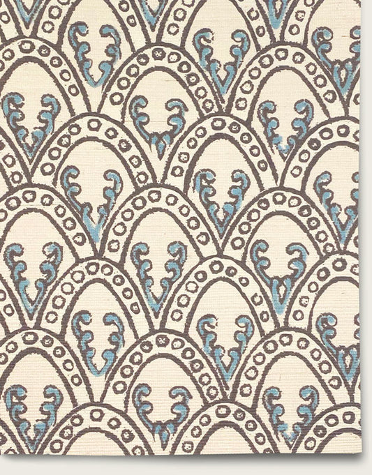 Sea Scallops Wallpaper by Aux Abris in Pale Aqua