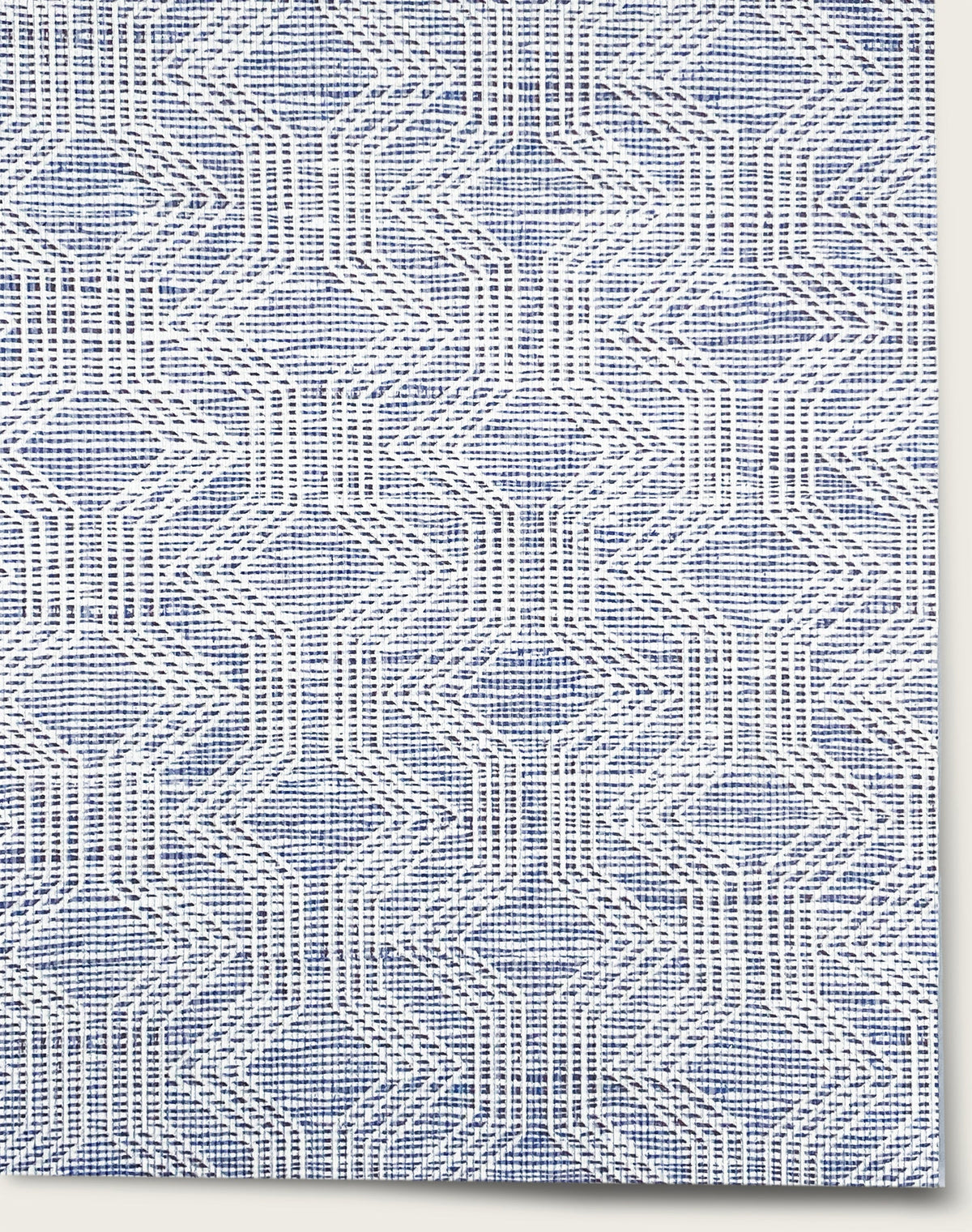 Spindle Wallpaper by Aux Abris in Carriage House Blue