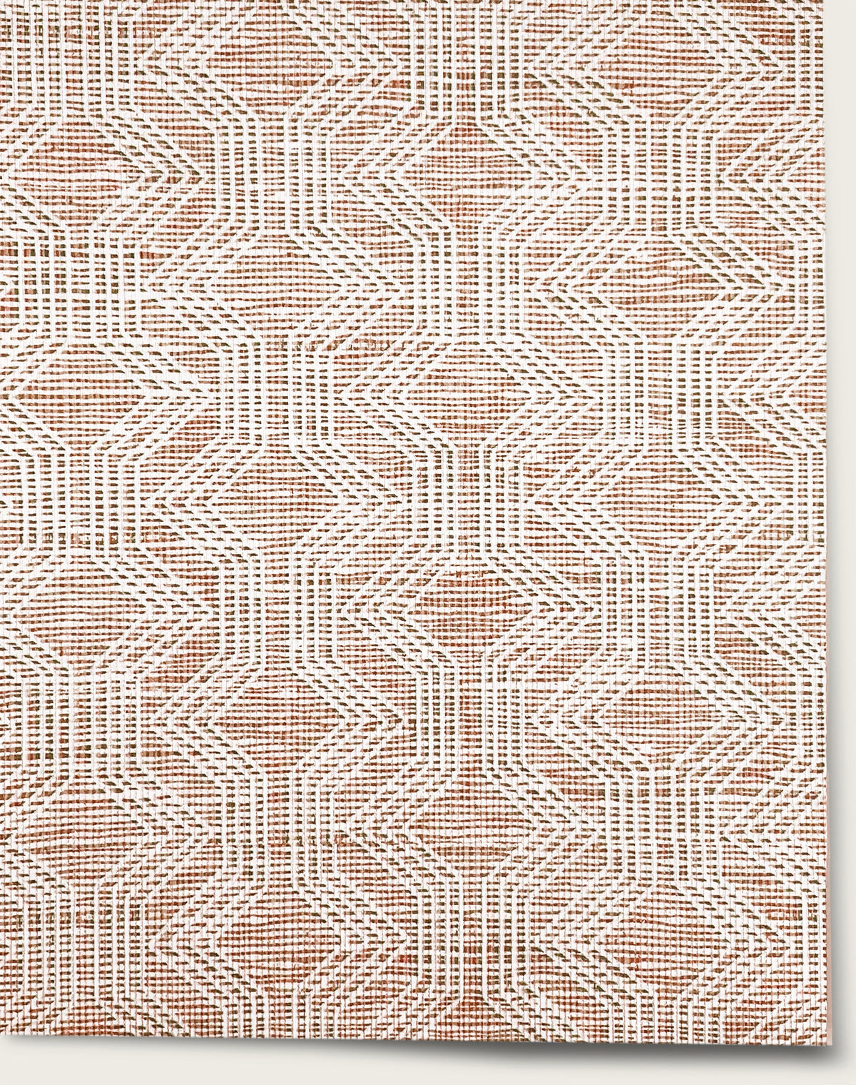Spindle Wallpaper by Aux Abris in Old Bricks