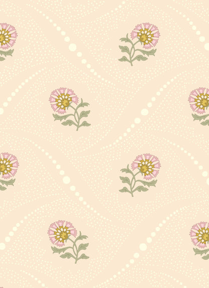 Sprigs Wallpaper by Betsy Textiles in Blush