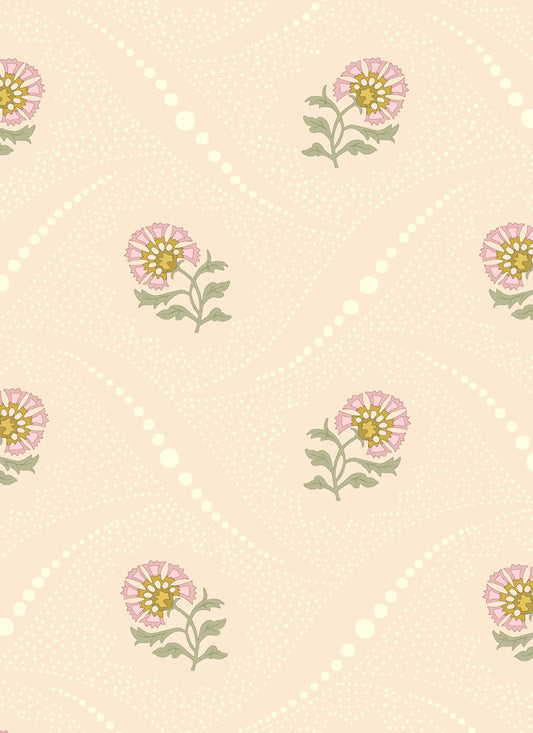 Sprigs Wallpaper by Betsy Textiles in Blush