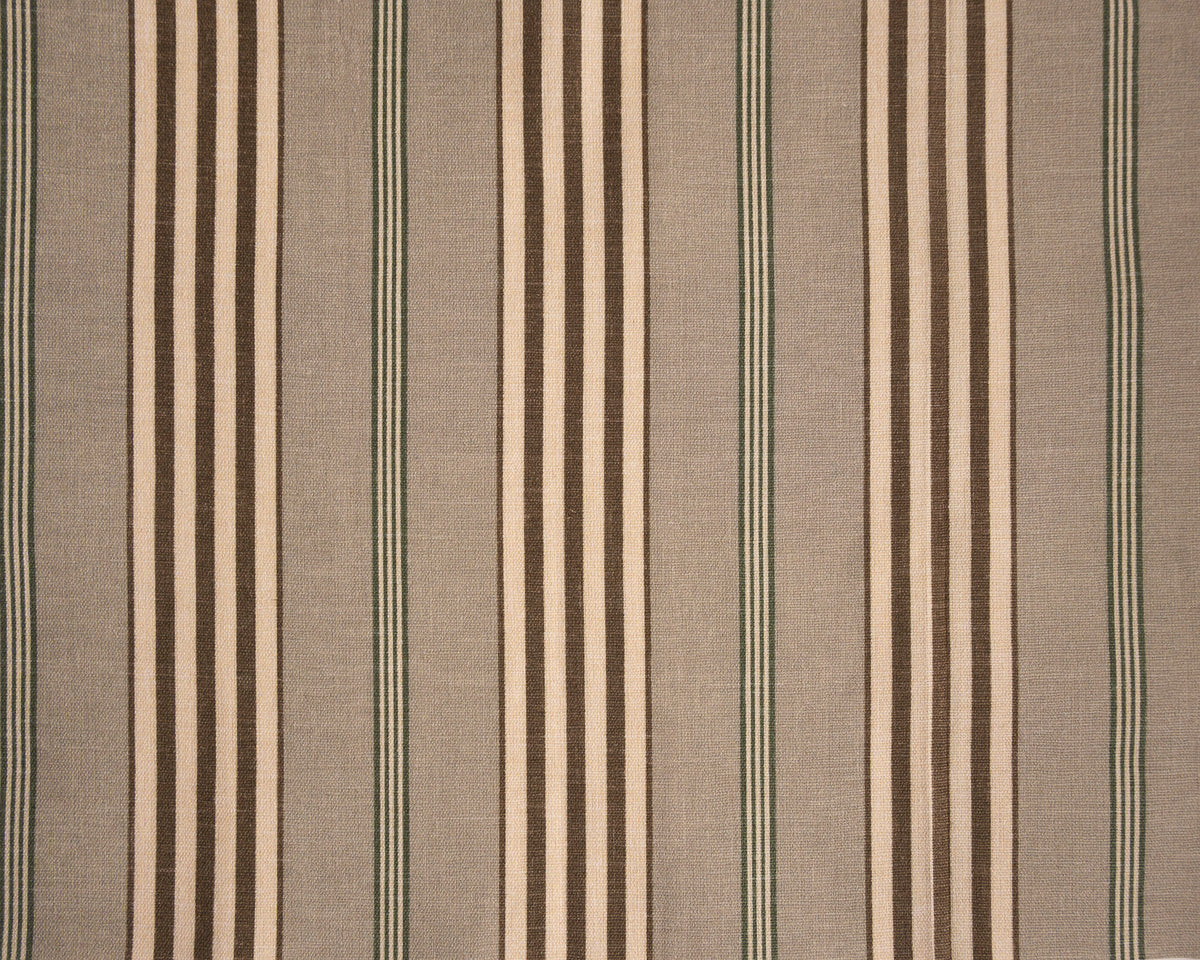 Steyning Fabric by Titley & Marr in Walnut, Jade & Lichen