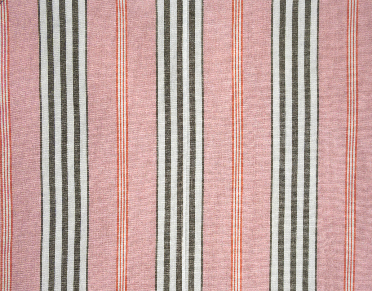 Steyning Fabric by Titley & Marr in Latte & Coral