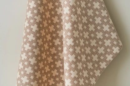 Kiss Cross Fabric by Studio Atkinson in Taupe
