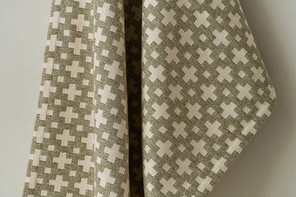 Kiss Cross Fabric by Studio Atkinson in Olive