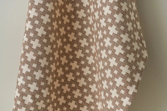 Kiss Cross Fabric by Studio Atkinson in Chestnut