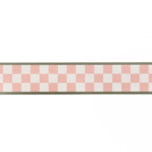 Ernie Wallpaper Border Wallpaper by Studio Atkinson in Pink