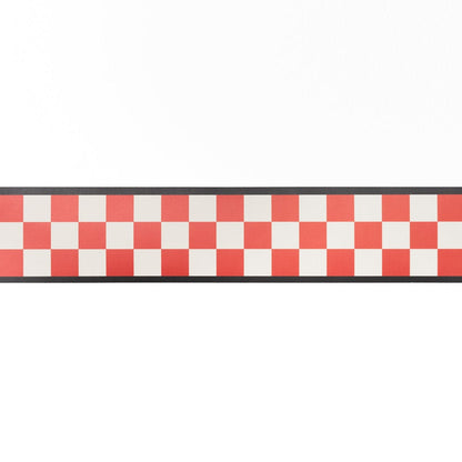 Ernie Wallpaper Border Wallpaper by Studio Atkinson in Red