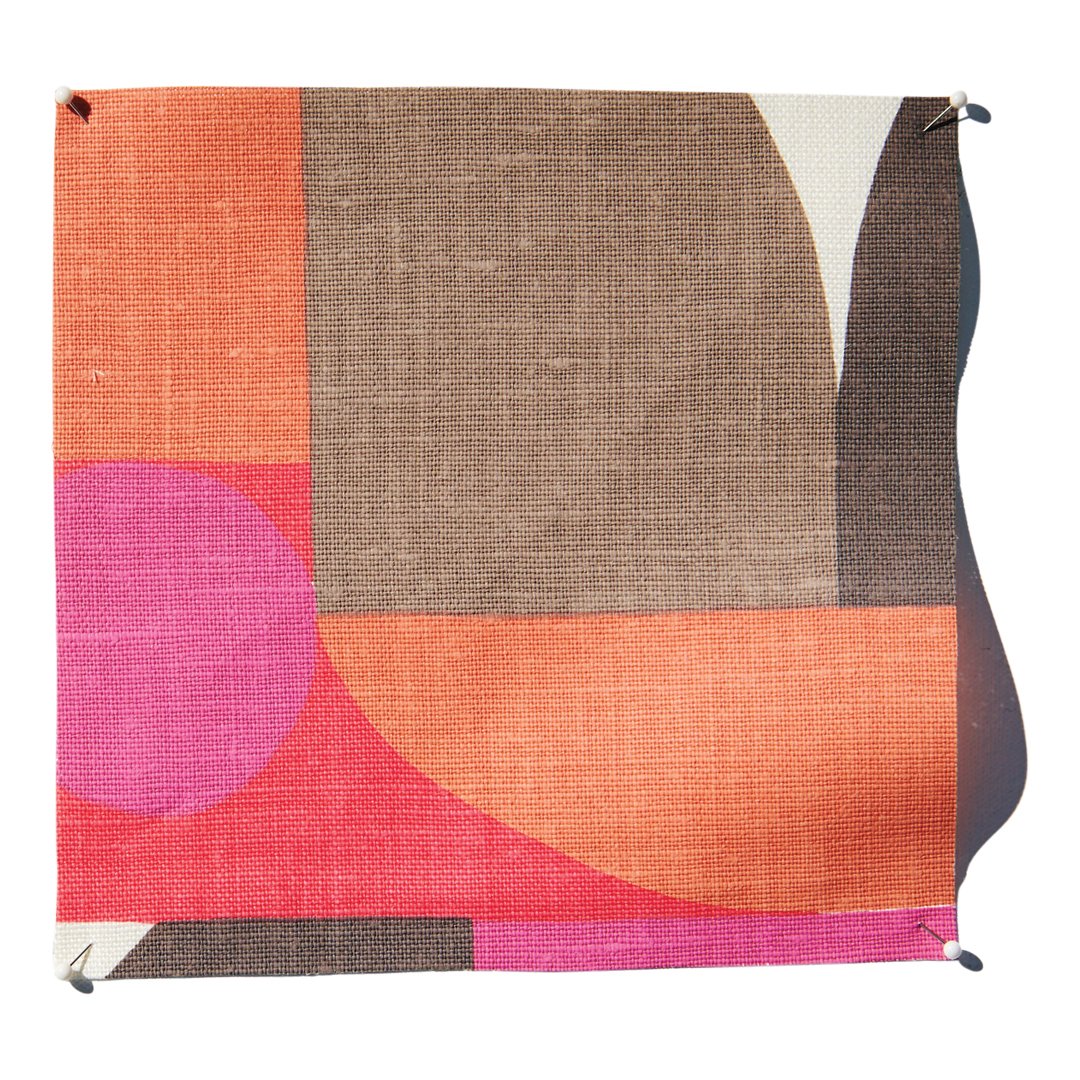 Condesa Fabric by Serena Dugan in Mushroom/Peony