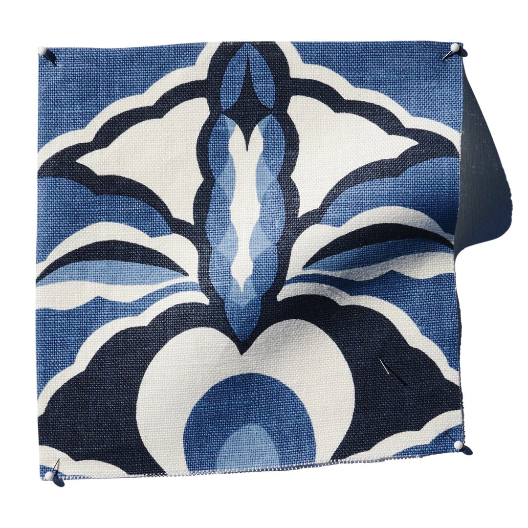 Capri Fabric by Serena Dugan in Prussian Blue