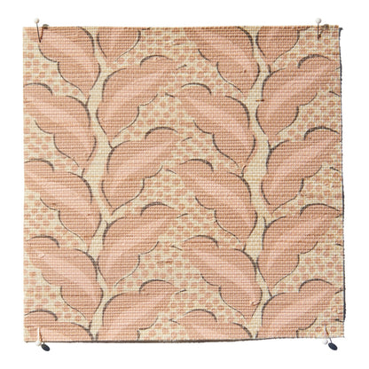 Cassis Grasscloth Wallpaper by Serena Dugan in Camel