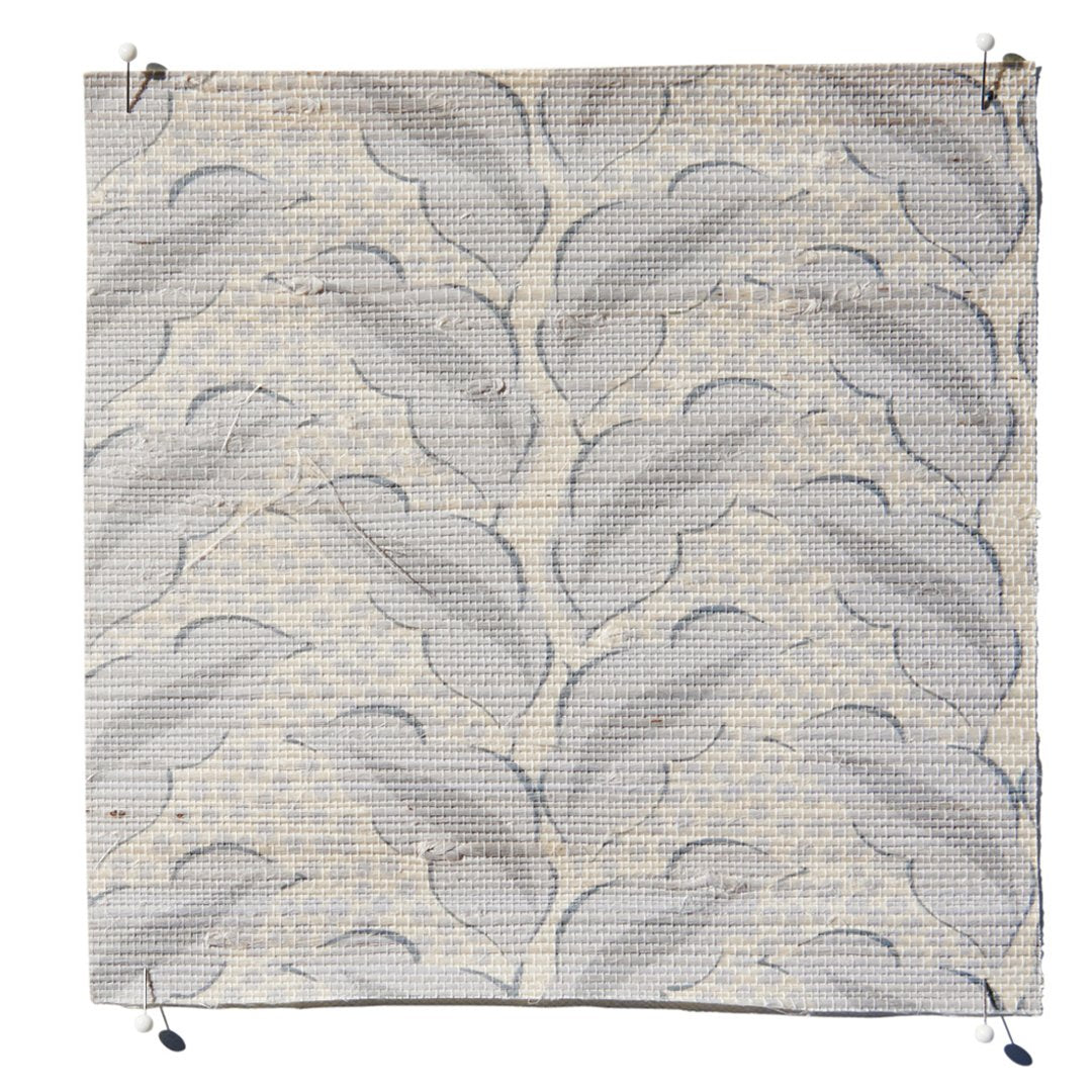 Cassis Grasscloth Wallpaper by Serena Dugan in Dove