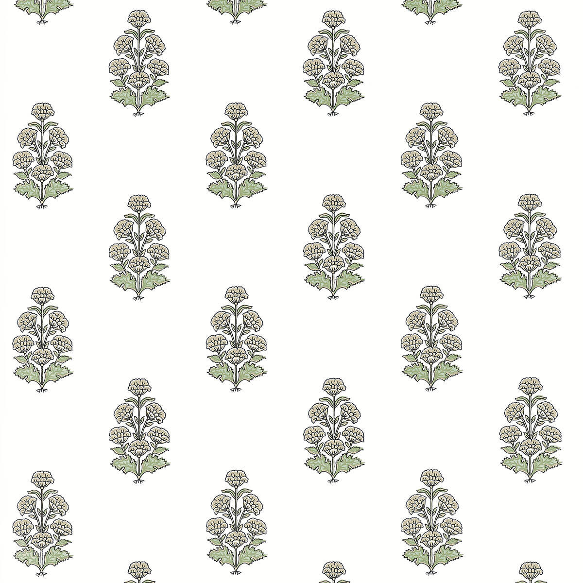 Boxwood Audrey Wallpaper