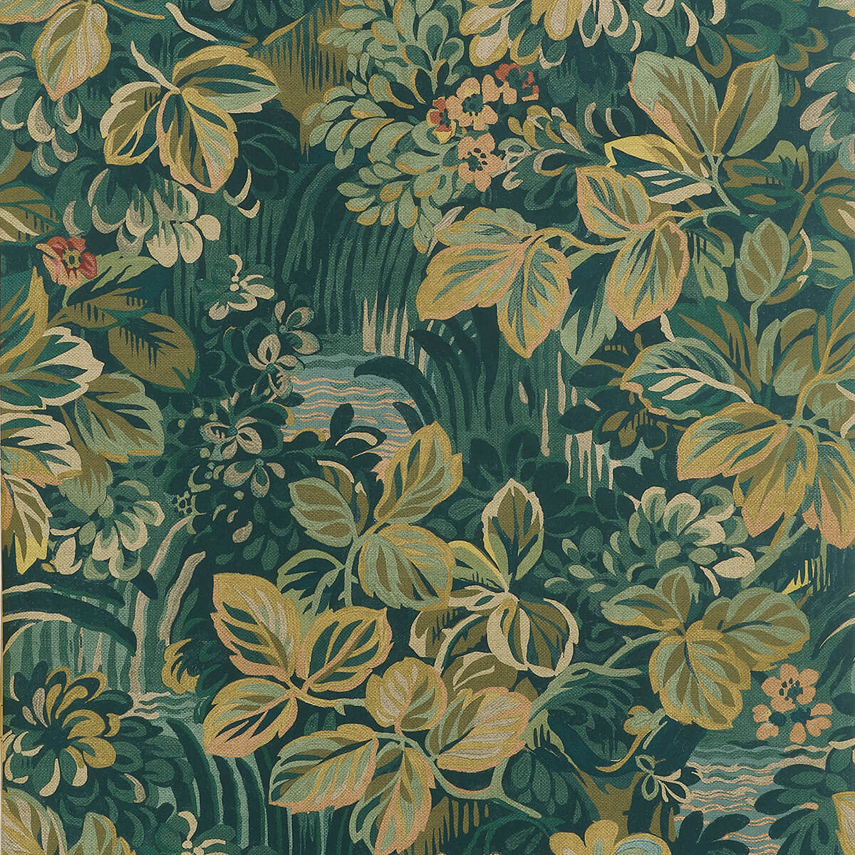 Boxwood Night Garden Wallpaper