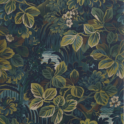 Boxwood Night Garden Wallpaper