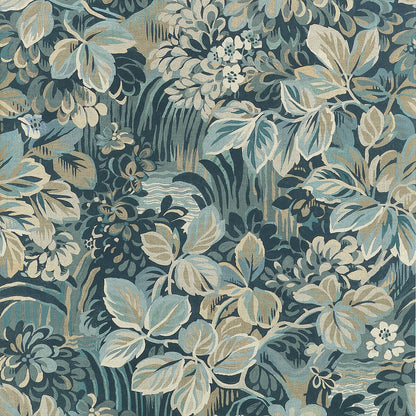 Boxwood Night Garden Wallpaper