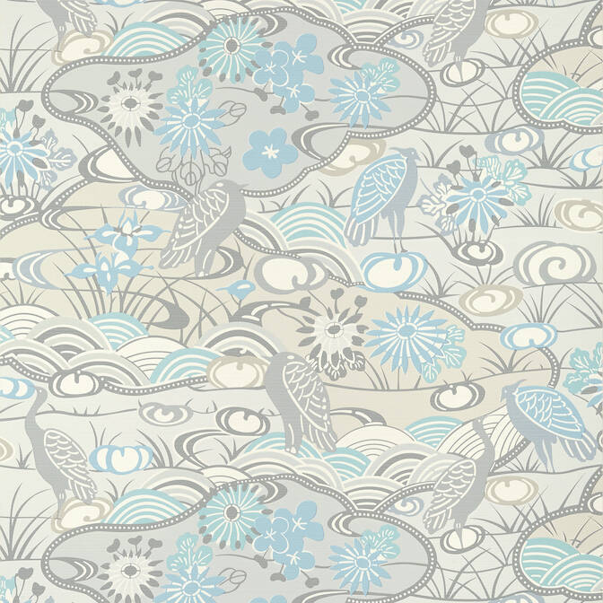 Pavilion Heron Stream Wallpaper
