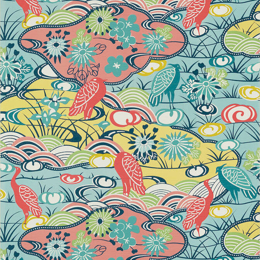 Pavilion Heron Stream Wallpaper