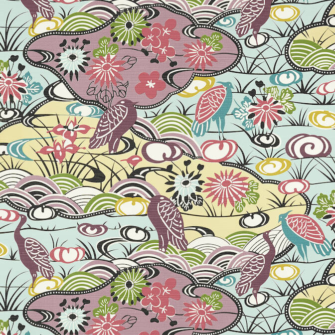 Pavilion Heron Stream Wallpaper