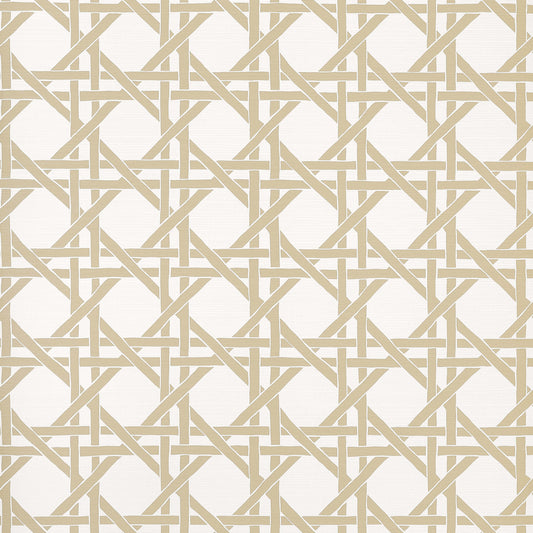 Islander Canary Trellis Wallpaper
