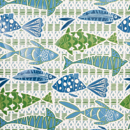 Islander Batik Fish Wallpaper