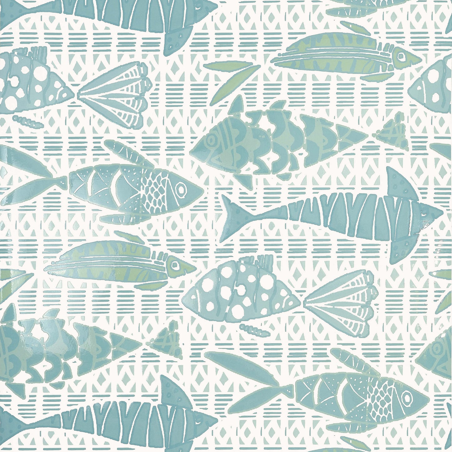 Islander Batik Fish Wallpaper