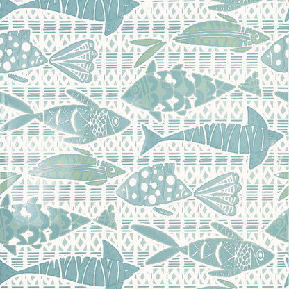 Islander Batik Fish Wallpaper