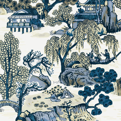 Dynasty Asian Scenic Wallpaper