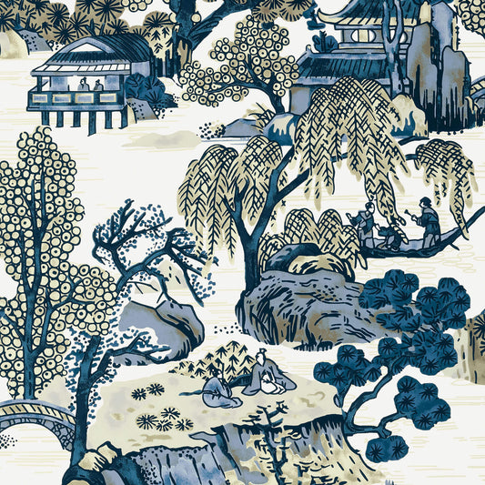 Dynasty Asian Scenic Wallpaper