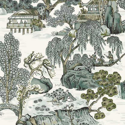 Dynasty Asian Scenic Wallpaper