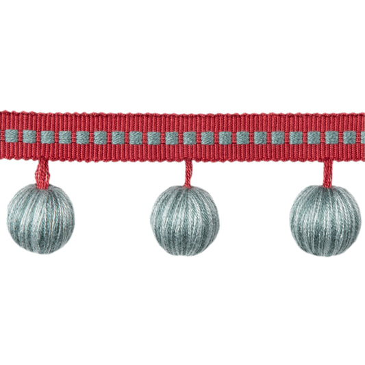 Claude Ball Fringe - Aqua