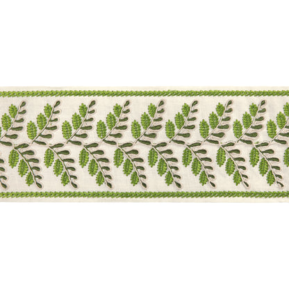 Fougere Border Trim by Brunschwig & Fils in Leaf