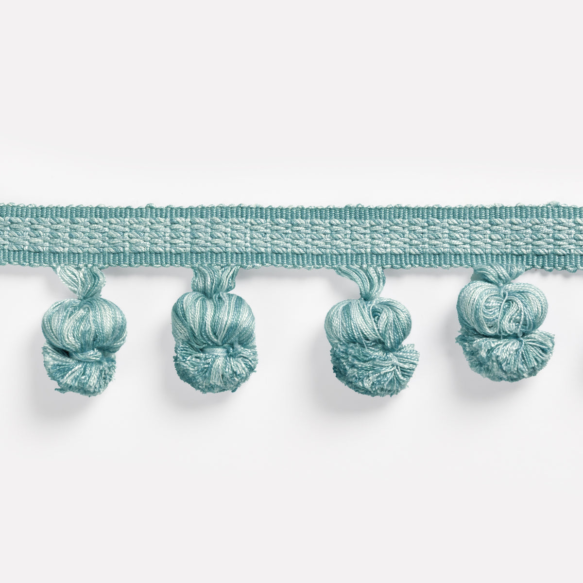 Montcel Pom Fringe Trim by Brunschwig & Fils in Aqua