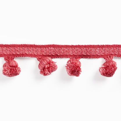 Montcel Pom Fringe Trim by Brunschwig & Fils in Rose