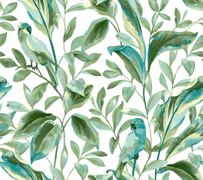 Tropical Love Birds Wallpaper