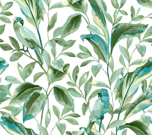 Tropical Love Birds Wallpaper