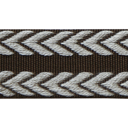 Chevron Braid Trim by Lee Jofa in Brown & Flax