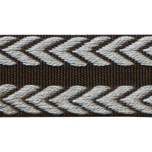 Chevron Braid - Brown & Flax