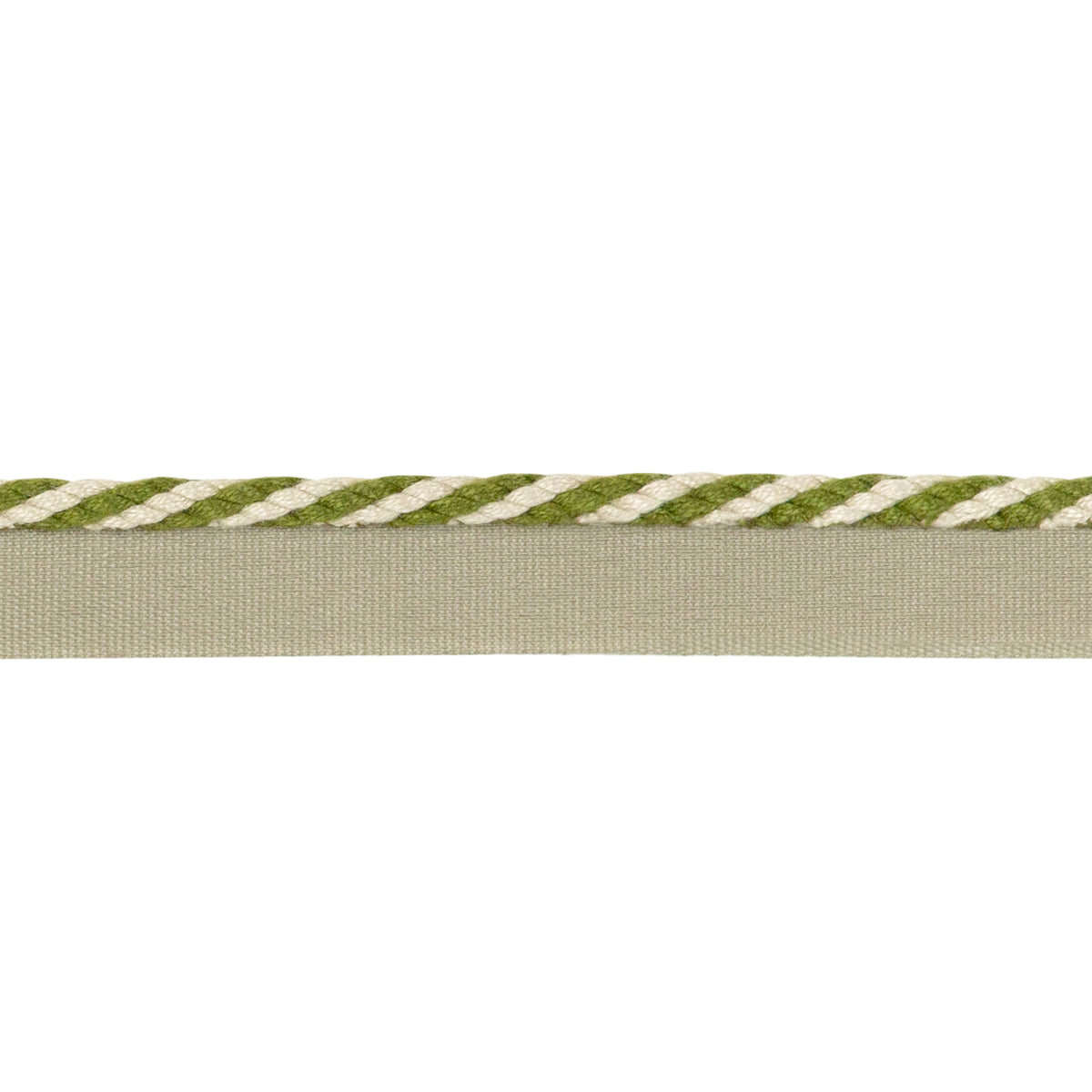 Strpd Cable Cord Trim by Lee Jofa in Flax & Olivegrn