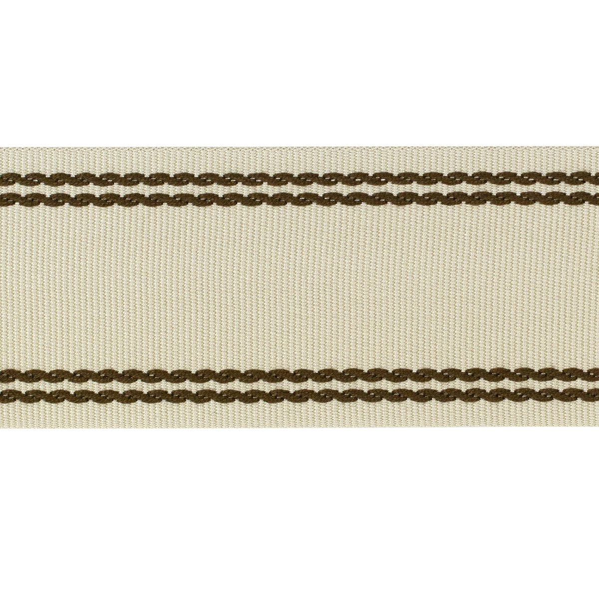 Braid W/Tramlines Trim by Lee Jofa in Flax & Bronz