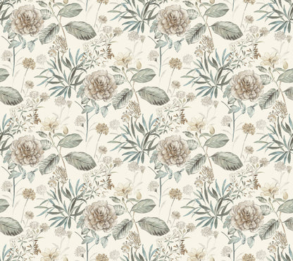 Handpainted Traditionals Midsummer Floral Wallpaper